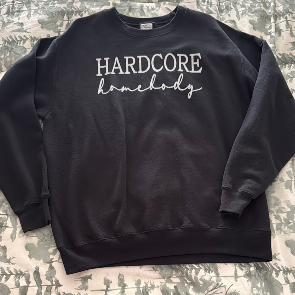 Hardcore Homebody Black Sweater